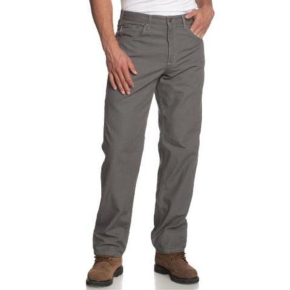NWT! Carhartt Men's Loose fit Carpenter Jean GRAY ‎ 46 x 34
